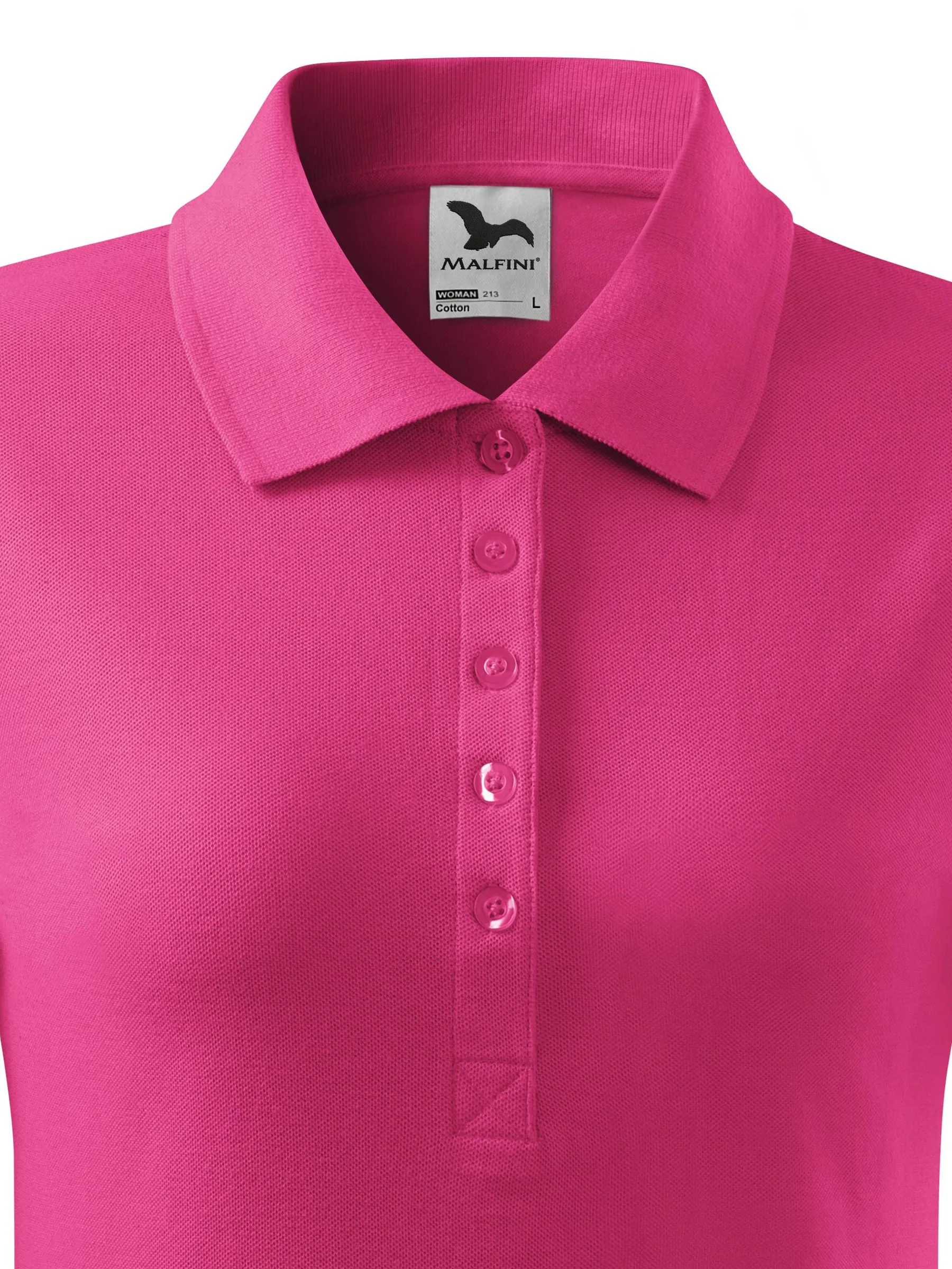 Polo simplu pentru femei - Închidere cu 5 nasturi