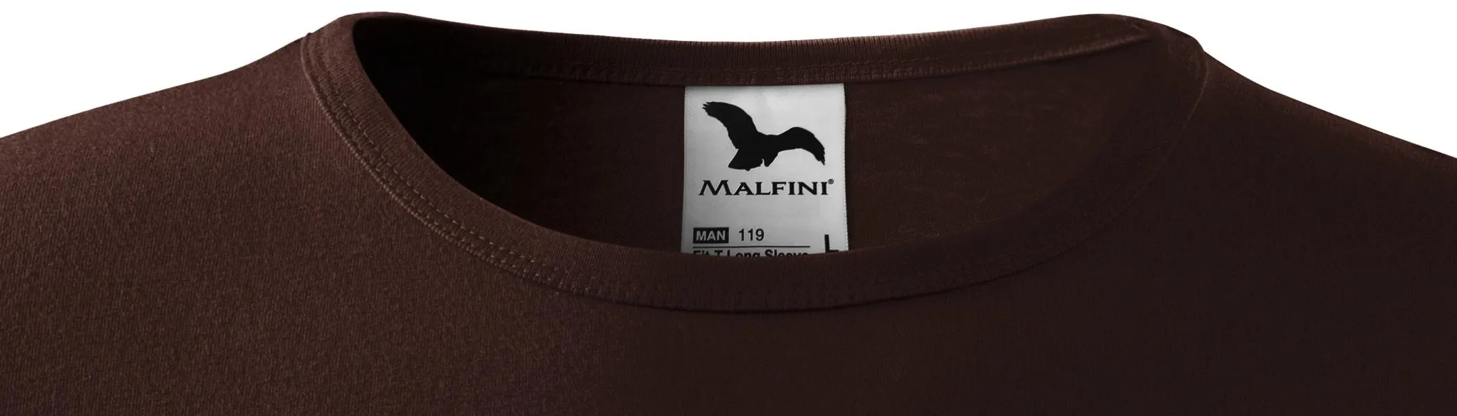 Tricou bărbătesc cu mânecă lungă - Decolteu rotund clasic