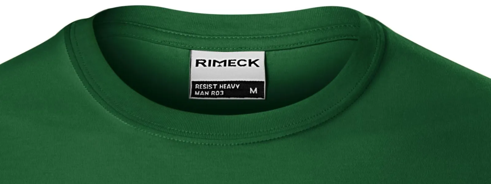 Tricou bărbătesc durabil mai greu - Decolteu rotund clasic