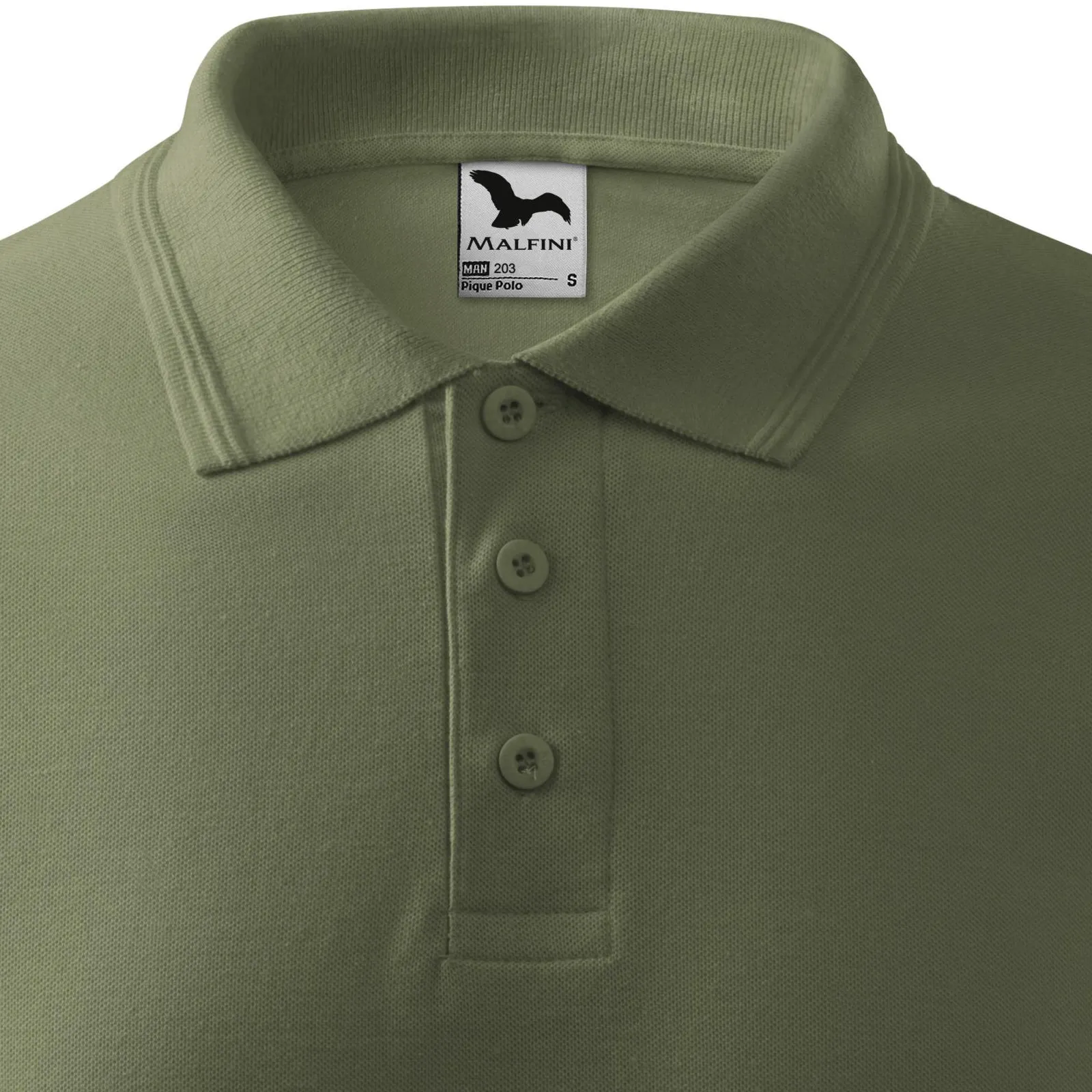 Polo tricou bărbătesc - Închidere cu 3 nasturi
