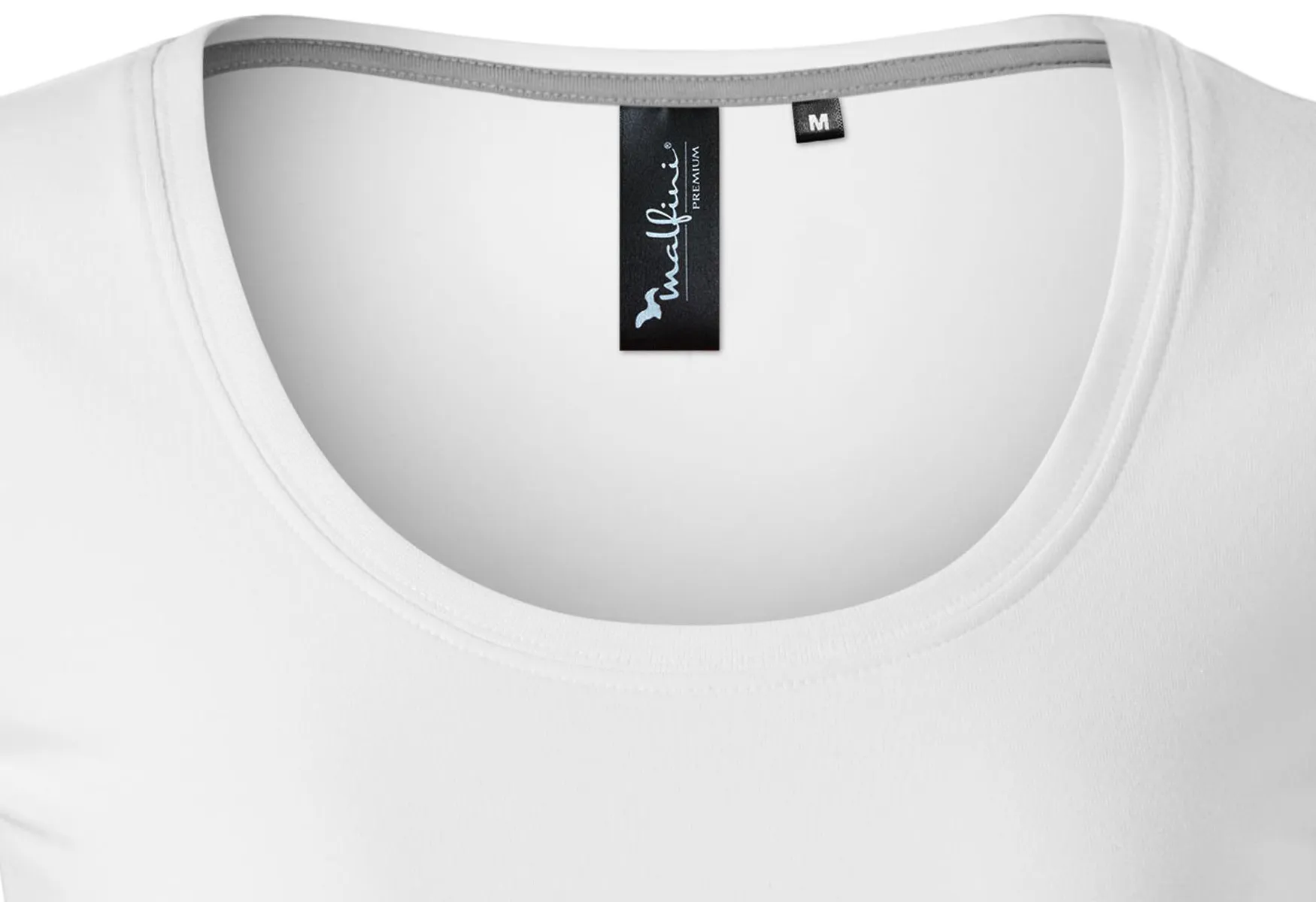 Tricou de damă cu cusături decorative - Decolteu rotund adânc