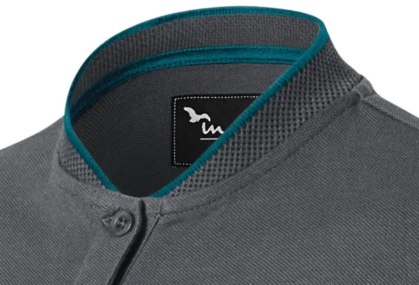 Tricou polo de damă cu guler bomber - Guler bomber