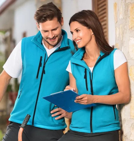 Vesta contrastantă - Vestă unisex din fleece - pentru femei și bărbați