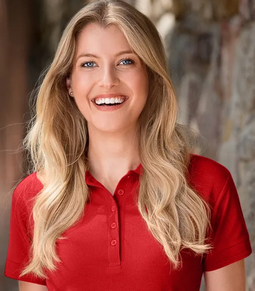 Polo elegant pentru femei - Închidere cu 5 nasturi