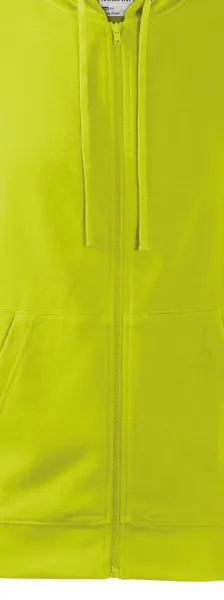 Hanorac pentru bărbați cu glugă - Fermoar în culoarea hanoracului