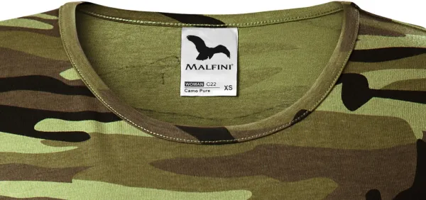 Tricou de camuflaj pentru femei - Decolteu rotund clasic