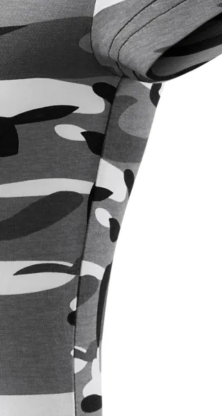 Tricou de camuflaj pentru femei - Tăiați cu cusături laterale