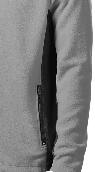 Geacă bărbătească din lână contrastantă - Detalii contrastante întunecate