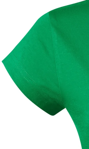 Tricou dama slim fit cu decolteu rotund - Mâneci scurte