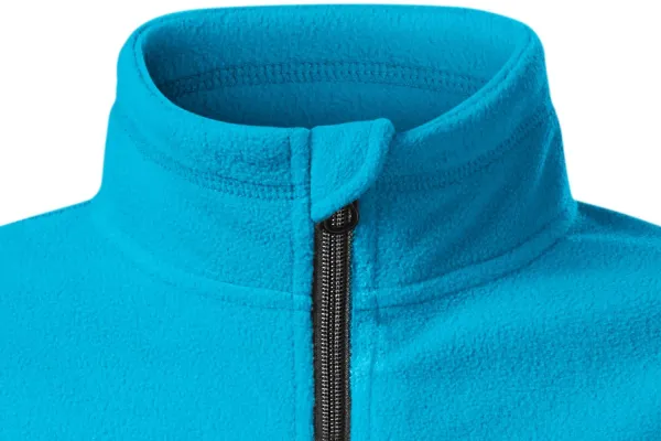 Geacă contrastantă din lână pentru copii - Închidere cu fermoar până la bărbie