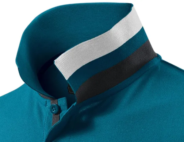 Polo bărbătesc cu guler ridicat - Guler cu două moduri de purtare