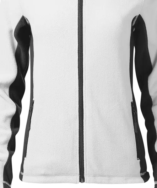 Geacă contrastantă din lână pentru femei - Tăietură ușor conică