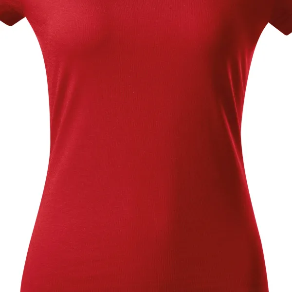 Tricou dama slim fit cu decolteu rotund - Croiala usor conica