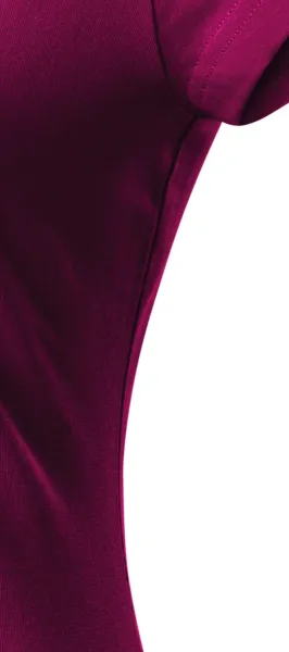 Tricou dama slim fit cu decolteu rotund - Tăiați cu cusături laterale