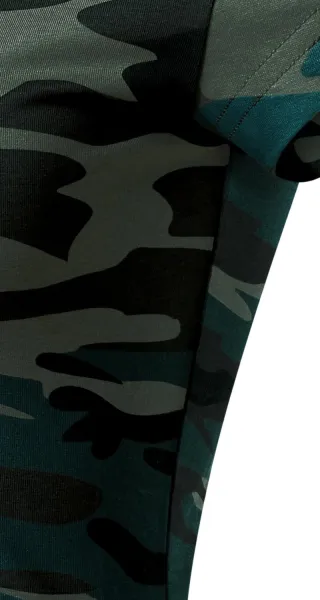 Tricou de camuflaj pentru femei - Tăiați cu cusături laterale