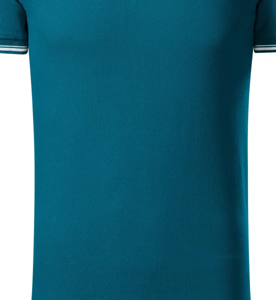 Tricou bărbătesc cu detalii contrastante - Croiala usor conica