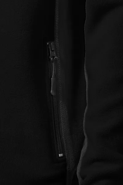 Geacă bărbătească din lână contrastantă - Buzunare practice cu fermoar