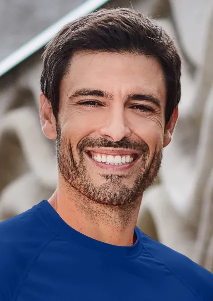 Tricou sport pentru bărbați - Decolteu rotund clasic