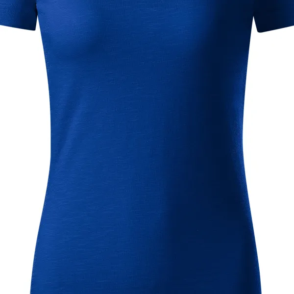 Tricou de damă, din bumbac organic texturat - Croiala usor conica