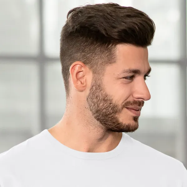 Tricou bărbătesc durabil - Decolteu rotund clasic