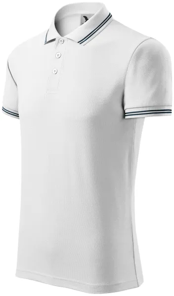 Polo de bărbați cu contrast - Tricou polo confortabil pentru bărbați pentru fiecare zi