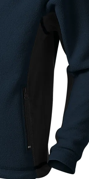 Geacă contrastantă din lână pentru copii - Detalii contrastante întunecate