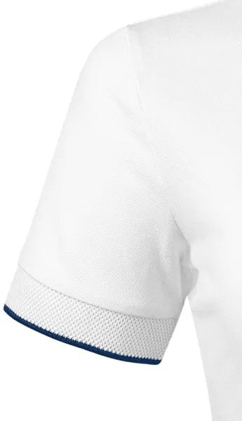 Tricou polo de damă cu guler bomber - Mâneci scurte cu bandă contrastantă
