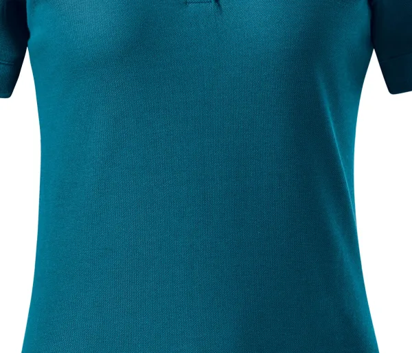 Tricou polo dama din bumbac organic - Tăietură ușor conică