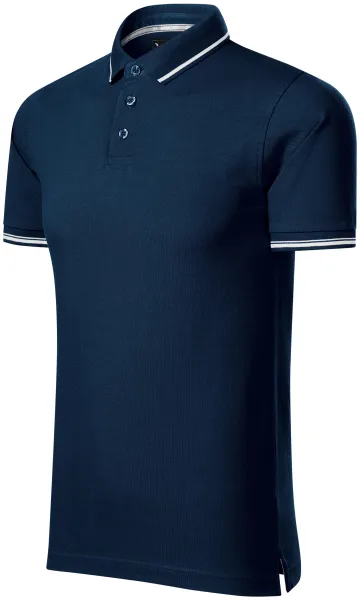 Tricou bărbătesc cu detalii contrastante - Tricou polo elegant pentru bărbați pentru fiecare zi
