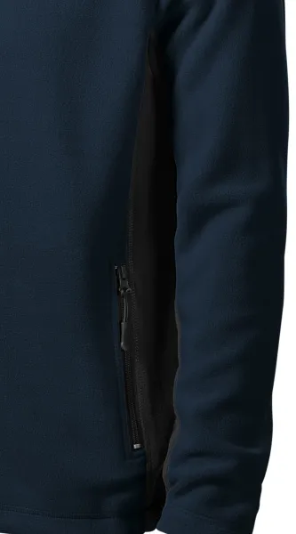 Geacă bărbătească din lână contrastantă - Detalii contrastante întunecate