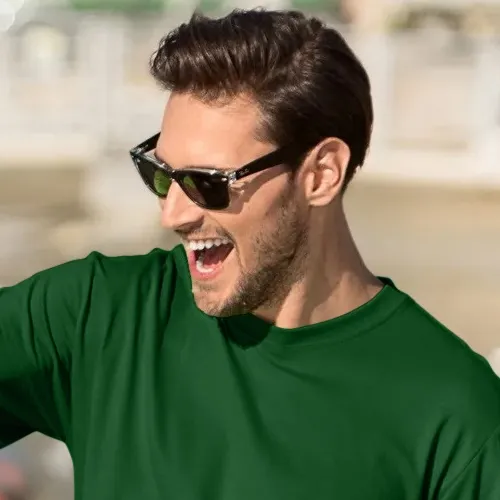 Tricou clasic pentru bărbați - Decolteu rotund clasic