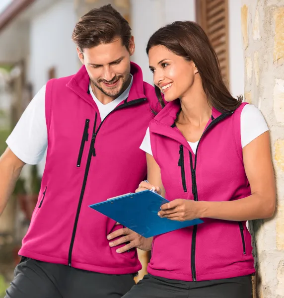 Vesta contrastantă - Vestă unisex din fleece - pentru femei și bărbați