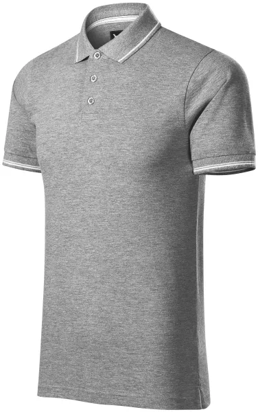 Tricou bărbătesc cu detalii contrastante - Tricou polo elegant pentru bărbați pentru fiecare zi