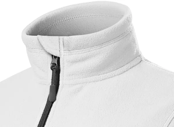 Geacă contrastantă din lână pentru femei - Guler ridicat pentru protecție împotriva frigului la nivelul gâtului