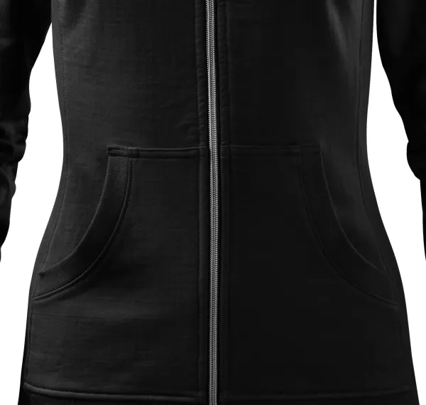 Hanorac de damă fără glugă - Croială conică cu cusături laterale