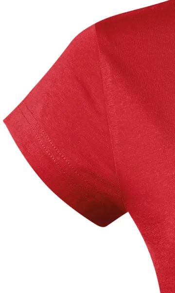 Tricou dama slim fit cu decolteu rotund - Mâneci scurte