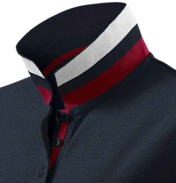 Polo pentru femei cu guler ridicat - Guler cu două moduri de purtare