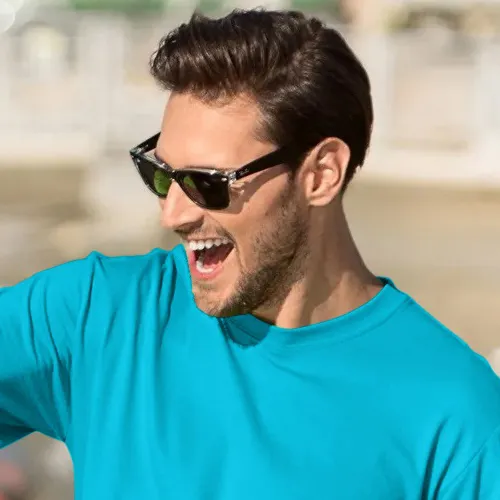 Tricou clasic pentru bărbați - Decolteu rotund clasic