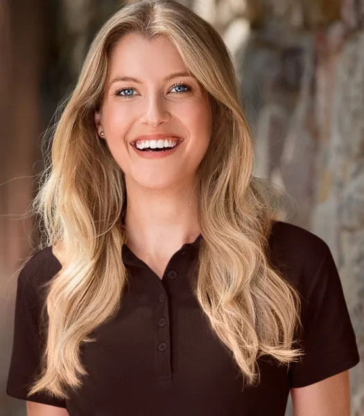 Polo elegant pentru femei - Închidere cu 5 nasturi