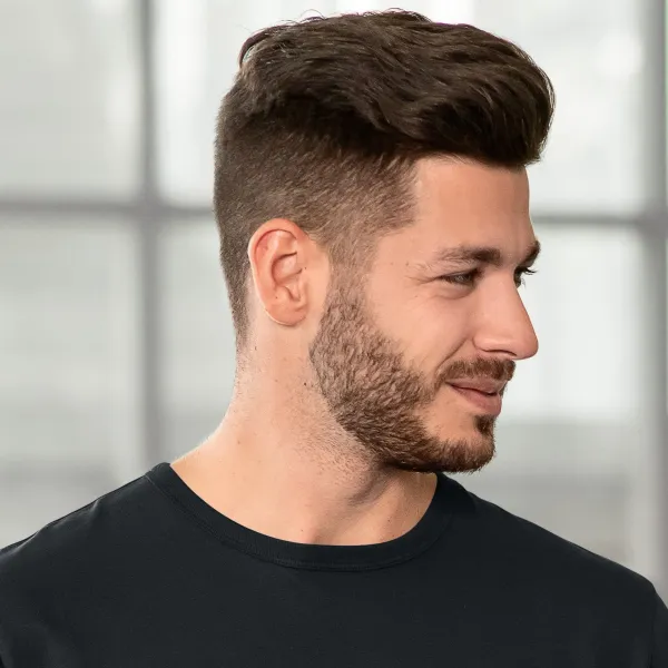 Tricou bărbătesc durabil - Decolteu rotund clasic