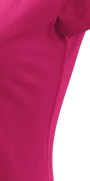 Tricou de damă cu mâneci foarte scurte - Tăiați cu cusături laterale