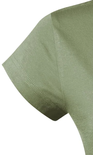 Tricou dama slim fit cu decolteu rotund - Mâneci scurte