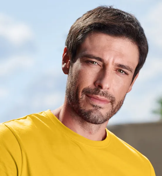 Tricou simplu pentru bărbați - Decolteu rotund clasic