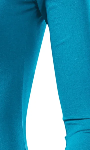 Tricou de damă cu mâneci lungi - Tăiați cu cusături laterale