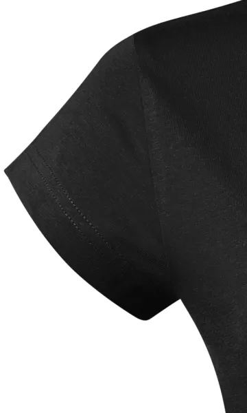 Tricou dama slim fit cu decolteu rotund - Mâneci scurte