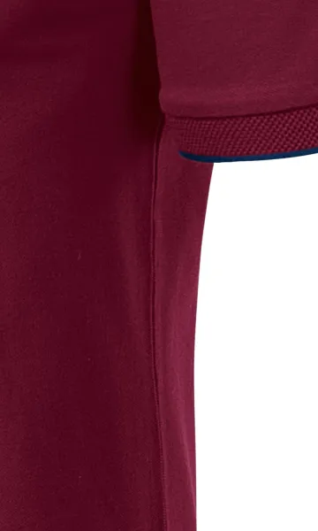 Tricou polo pentru bărbați cu guler bomber - Croială cu cusături laterale