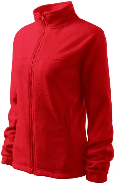 Geacă din piele de damă - Jachetă de fleece pentru femei cu croială clasică