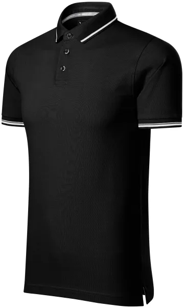 Tricou bărbătesc cu detalii contrastante - Tricou polo elegant pentru bărbați pentru fiecare zi