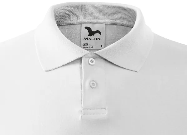 Tricou bărbătesc cu mânecă lungă - Închidere cu 2 nasturi