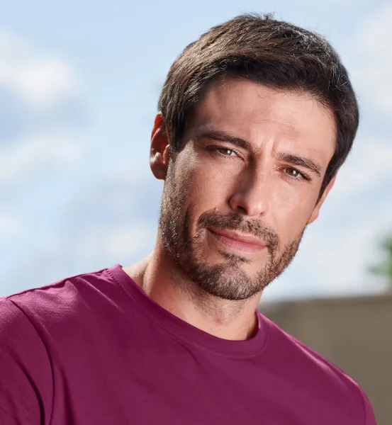 Tricou simplu pentru bărbați - Decolteu rotund clasic